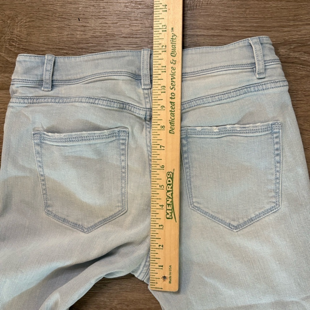 J Jill Jeans Womens Sz 4 Blue Light Wash Denim High Rise Cropped Stretch Preppy‍ - Picture 8 of 10